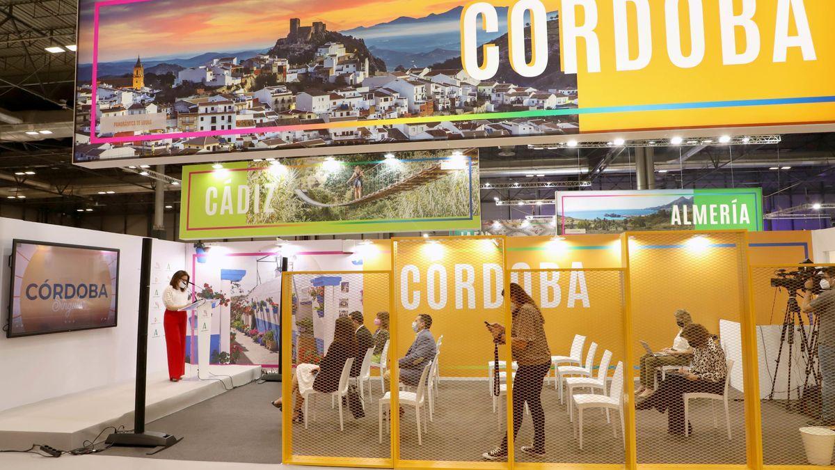 Sala de presentaciones del estand de Córdoba.