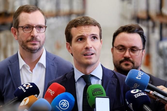 El presidente del Partido Popular, Pablo Casado, ...