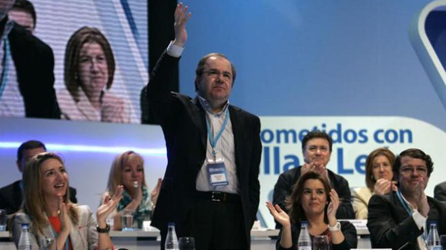 El presidente autonómico del PP, Juan Vicente Herrera, en el XII Congreso Regional del Partido Popular