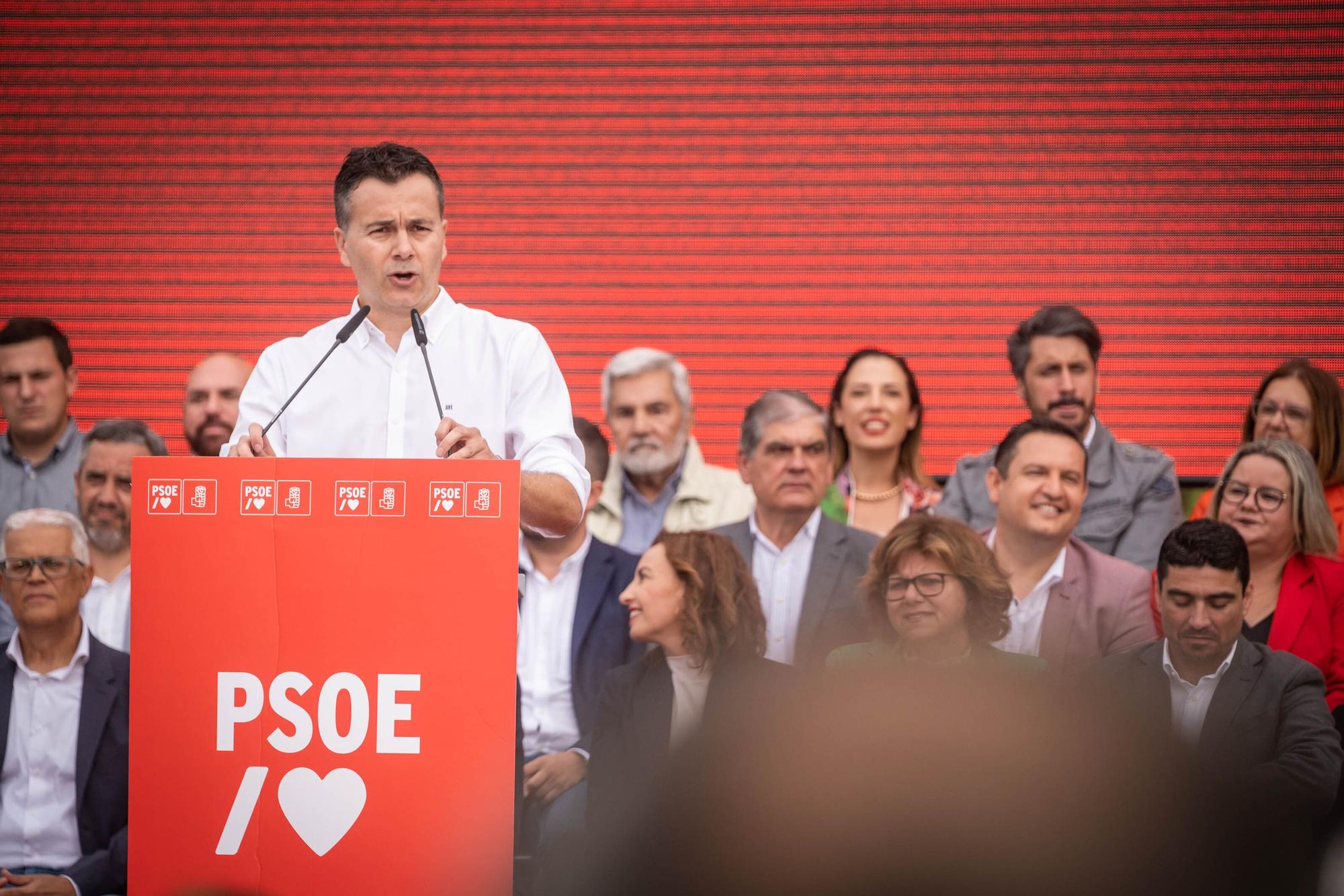 El PSOE presenta las candidaturas por la isla de Tenerife.