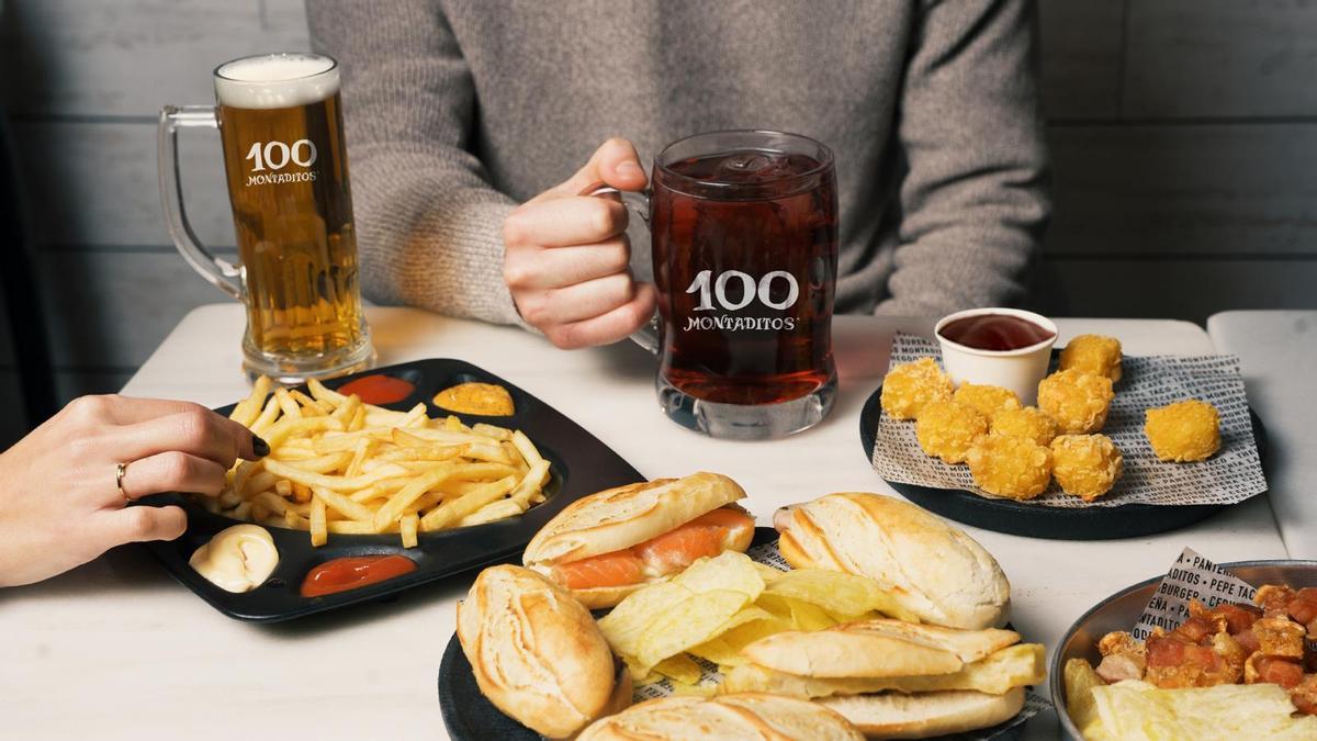 Oferta gastronómica de 100 Montaditos