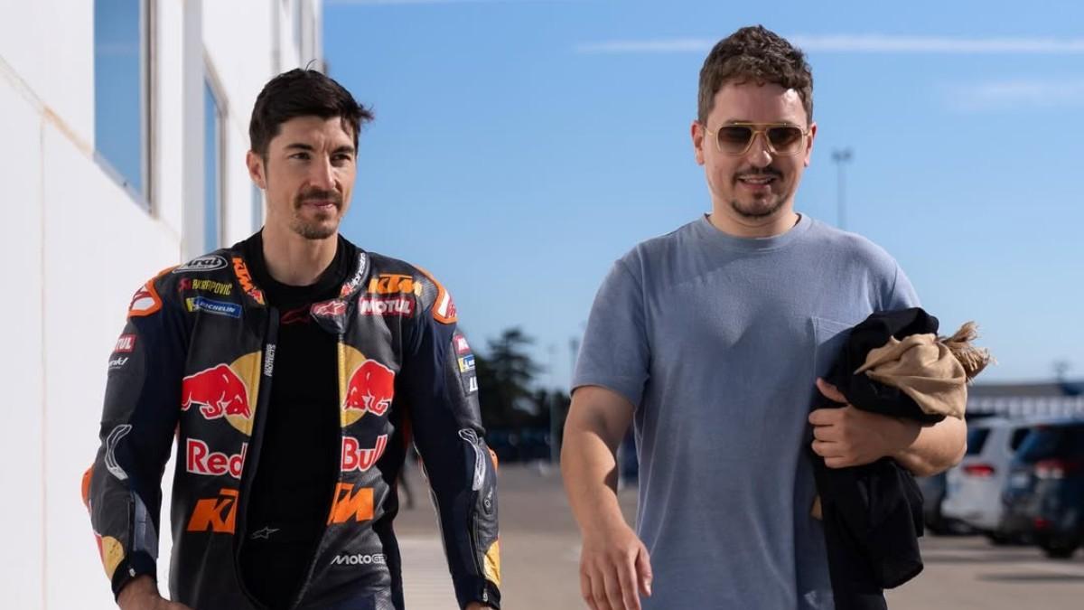 Maverick Viñales y Jorge Lorenzo, durante la pretemporada