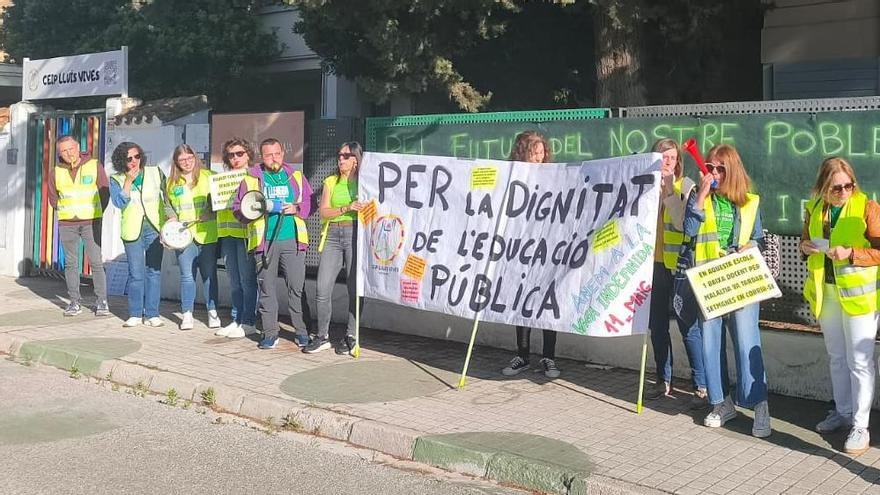 Así ha sido la segunda jornada de la huelga educativa en Ontinyent