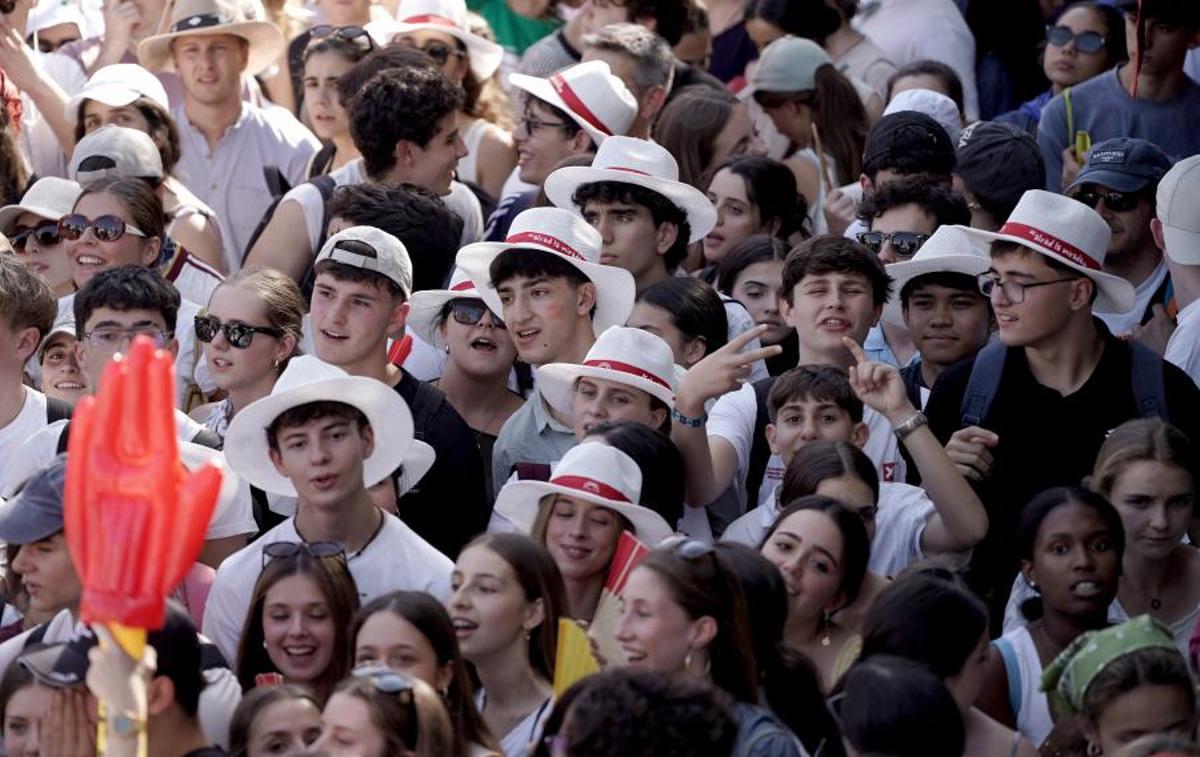 Ambiente en Madrid por la visita del Papa León XIV