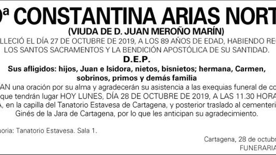 Dª Constantina Arias Nortes