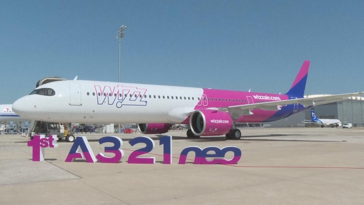 El avión A321neo, armado en Tianjin, China.