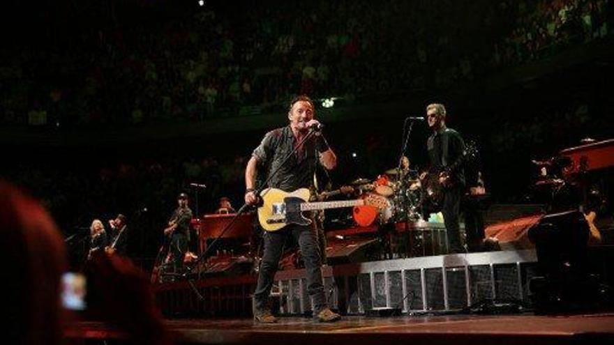 Bruce Springsteen actua a Barcelona.