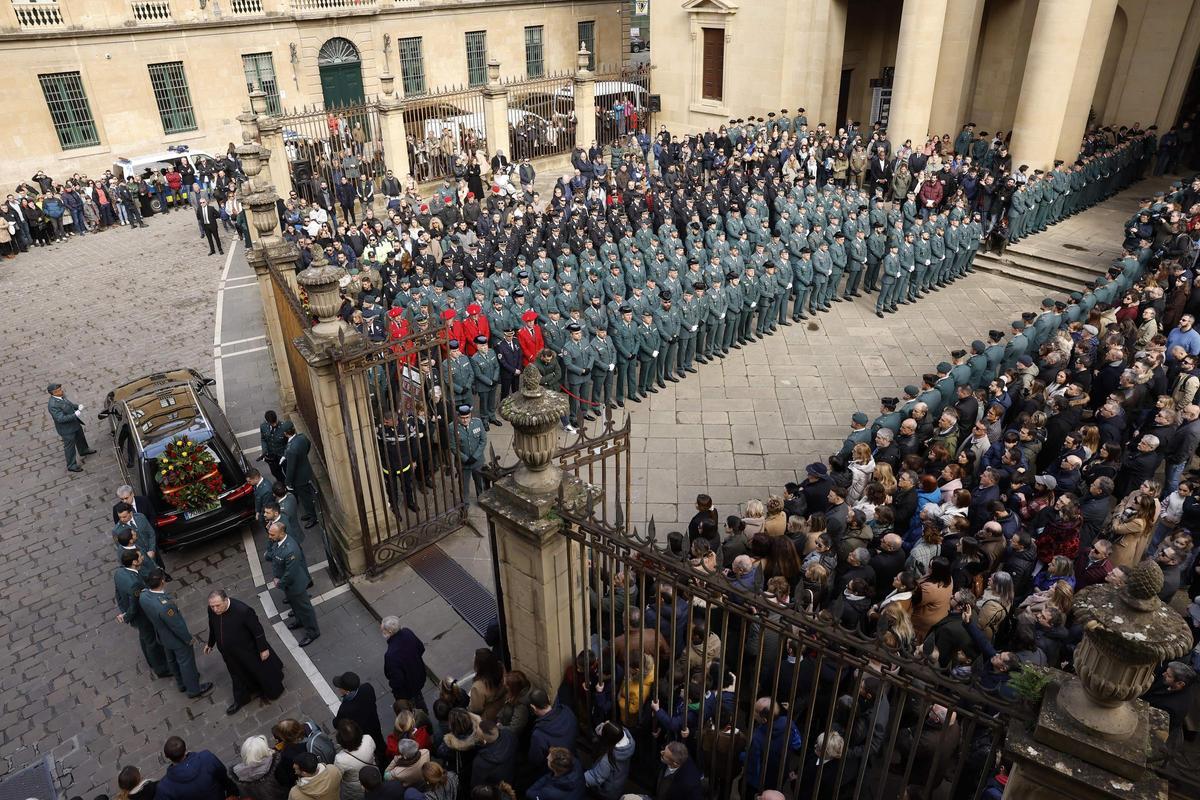 El funeral de David Pérez, en Pamplona