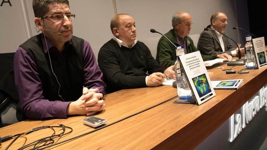 De izquierda a derecha, Cristian Longo, José Espiño, Xulio Concepción y Ángel Luis Fernández.