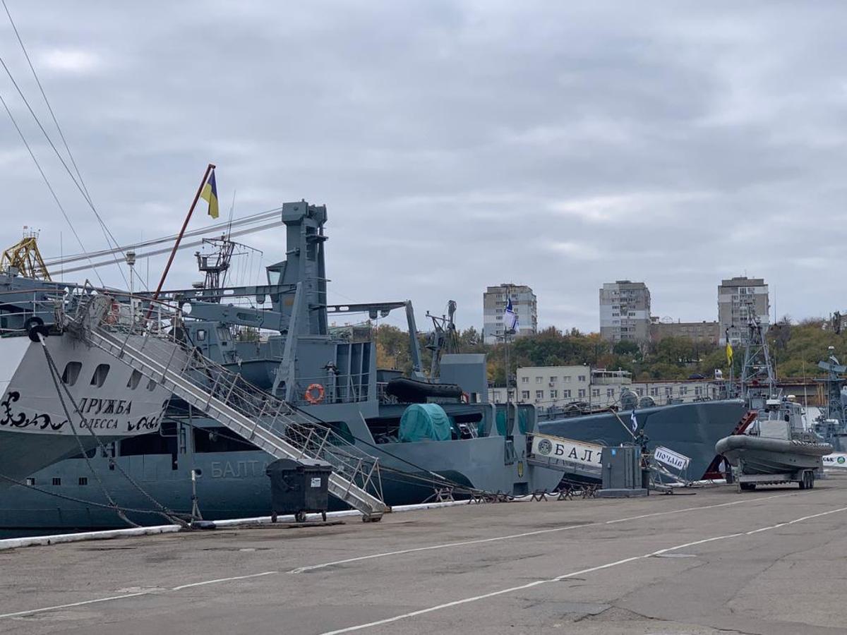 Imagen de una embarcación de la flota ucraniana en Odesa.