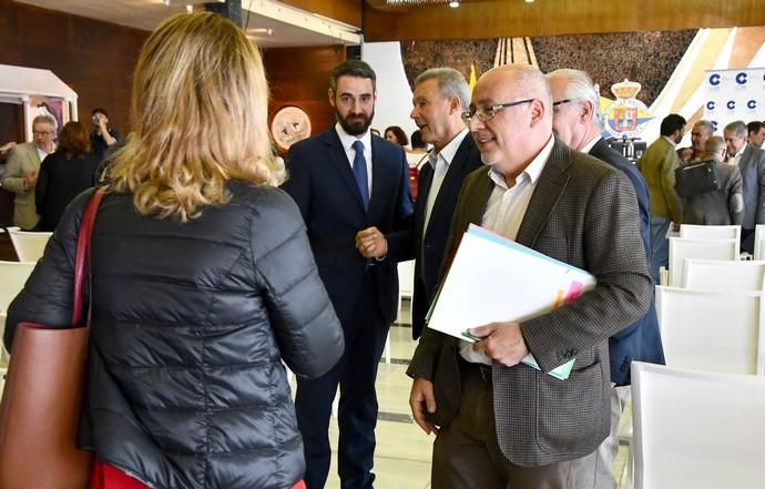 07/05/2019 LAS PALMAS DE GRAN CANARIA. .Los candidatos de los principales partidos al Cabildo de Gran Canaria contrastan sus propuestas en un debate organizado or la cadena COPE, en el Real Club Náutico de Gran Canaria. Nueva Canarias, Antonio Morales. JxGC Coalición Canaria, José Miguel Bravo de Laguna. PP AV, Marco Aurelio Pérez. Sí Podemos, Sara Ramírez. PSOE, Luis Ibarra.  Fotógrafa: YAIZA SOCORRO.  | 07/05/2019 | Fotógrafo: Yaiza Socorro