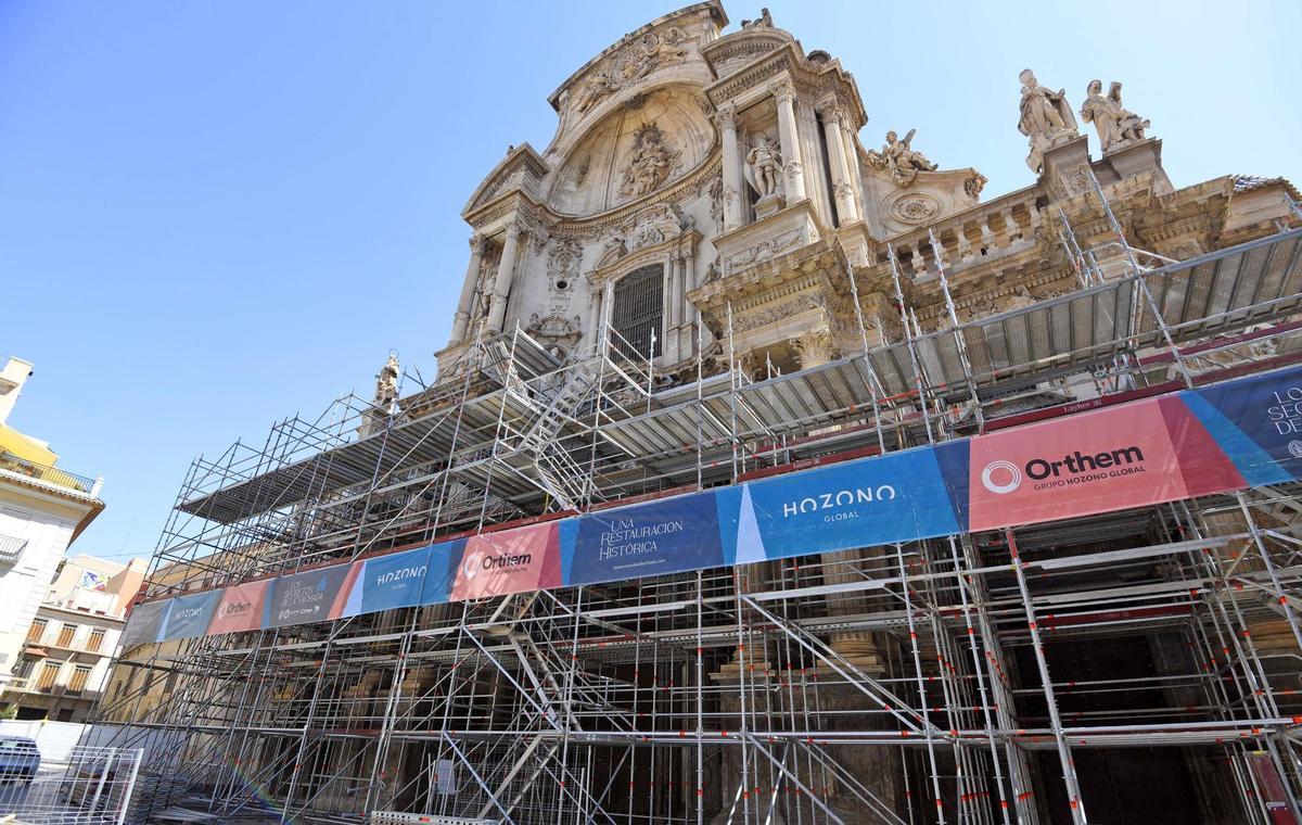 Andamio de la Catedral, en una foto mandada por Orthem.