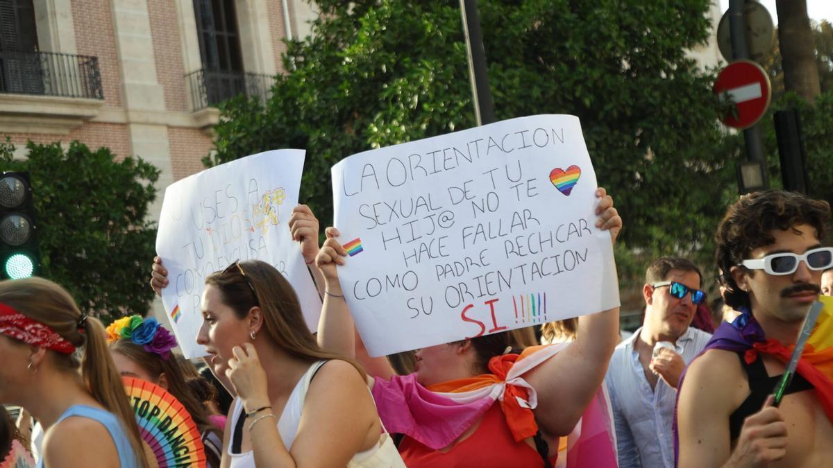 Manifestación del día del orgullo en València la pasada semana.