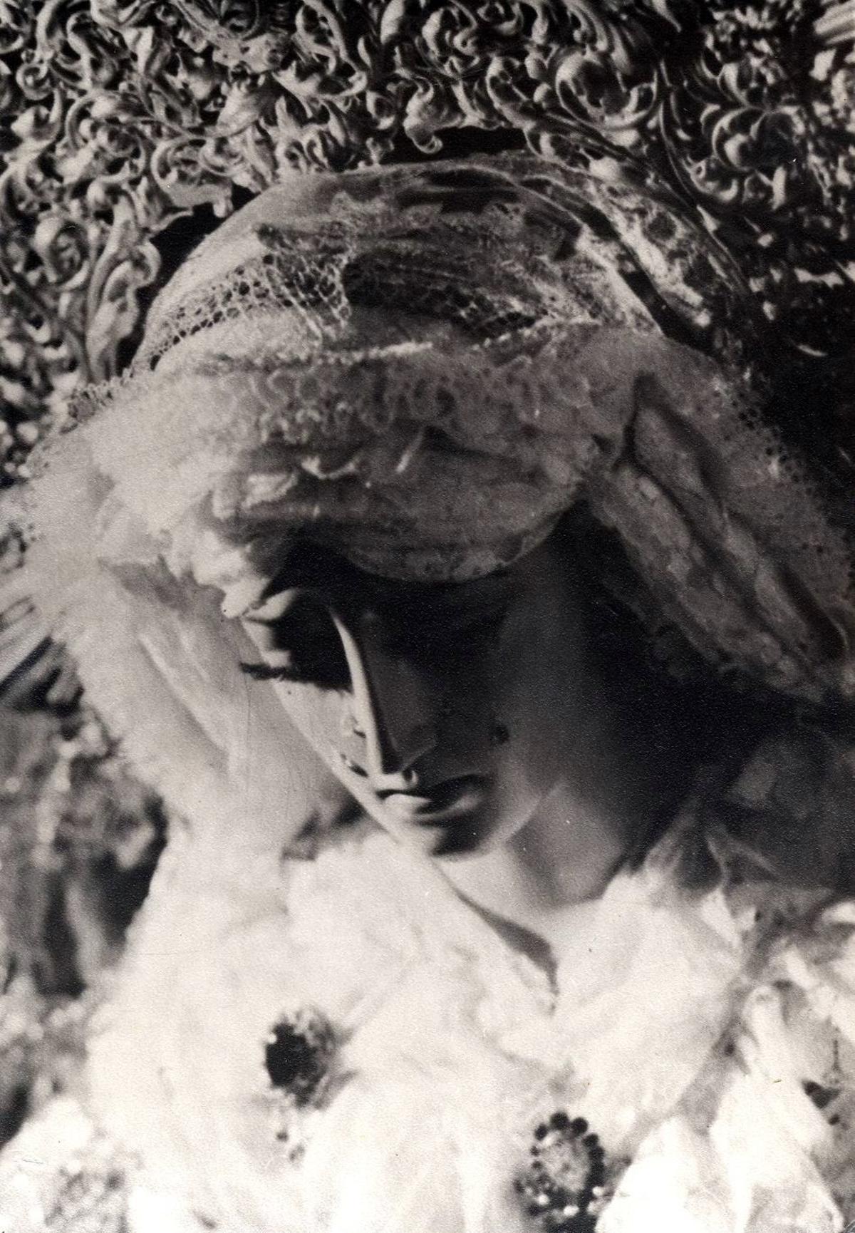 María Santísima de Lágrimas y Favores, en los años 60.