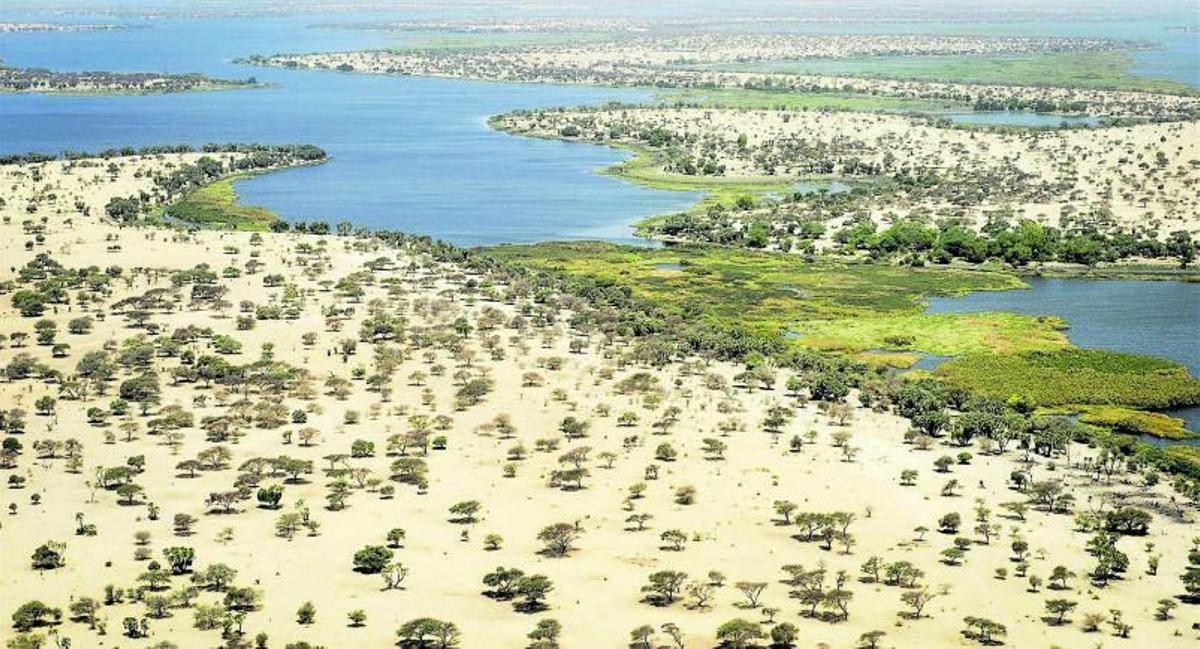 El desert avança i l’aiguaretrocedeix en el gran llacafricà.  cgtn.africa | THINGLINK