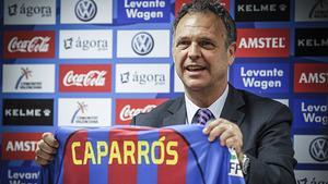 Joaquín Caparrós, el día de su presentación como técnico del Levante.