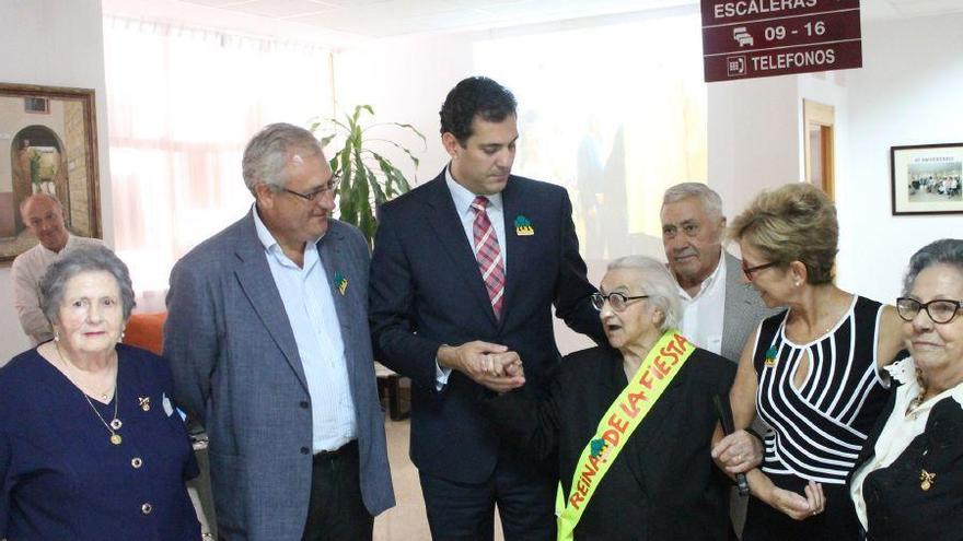 Tomasa Crespo, durante el homenaje