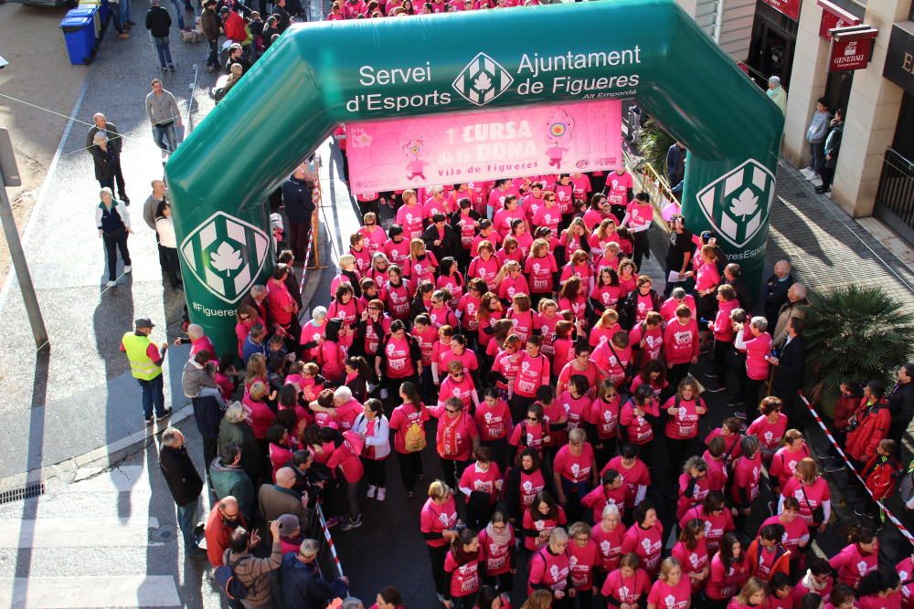 Sortida de la 1a Cursa de la Dona de Figueres