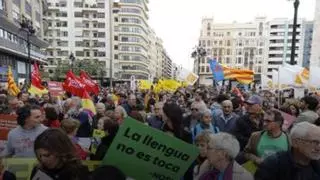 La izquierda valencianista se manifiesta en la primera marcha bajo el gobierno de PP y Vox