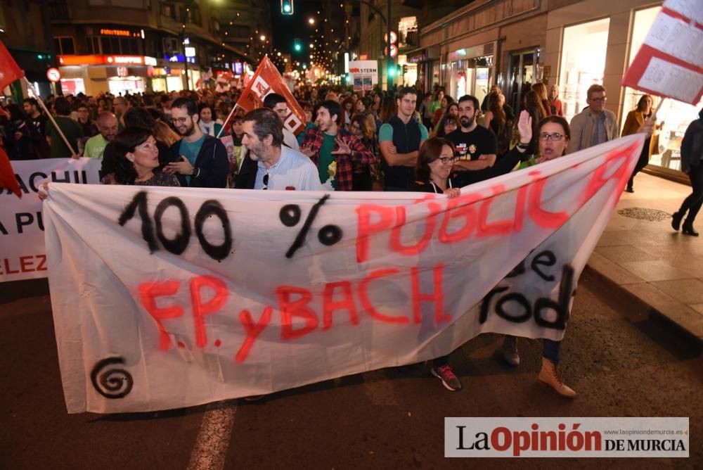 Manifestación contra la LOMCE y los recortes en la Educación en Murcia