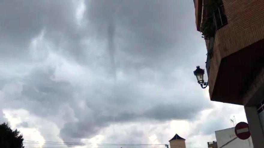 Pequeño tornado en Albuixech