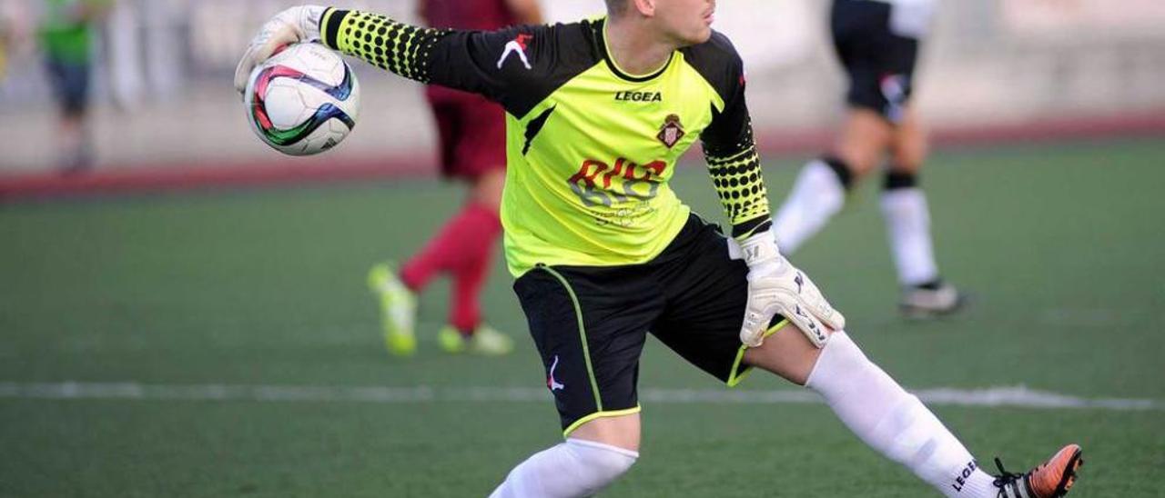 Björn Bussman, durante un partido del Caudal.