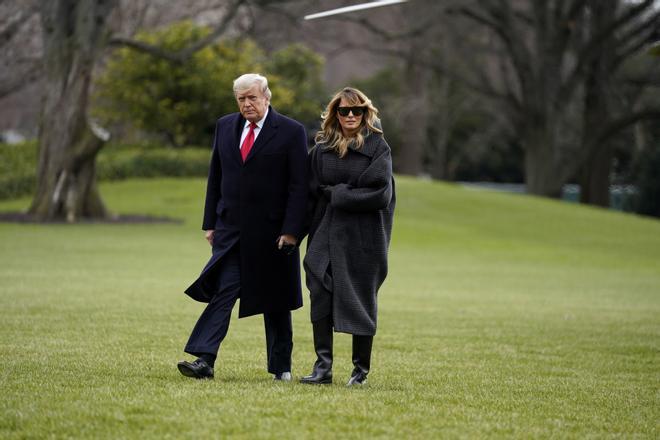 El look relajado de Melania Trump