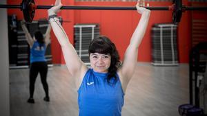 Sandra Parra, monitora de gimnasio en el CEM, en una foto de archivo.