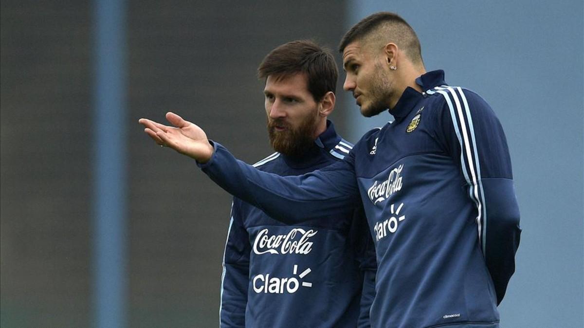 Pese no estar convocado para los amistosos, en Argentina sueñan con la pareja Messi - Icardi