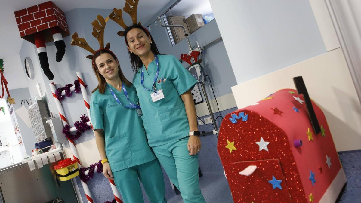 La magia de la Navidad invade el Hospital Begoña de Gijón (en imágenes)