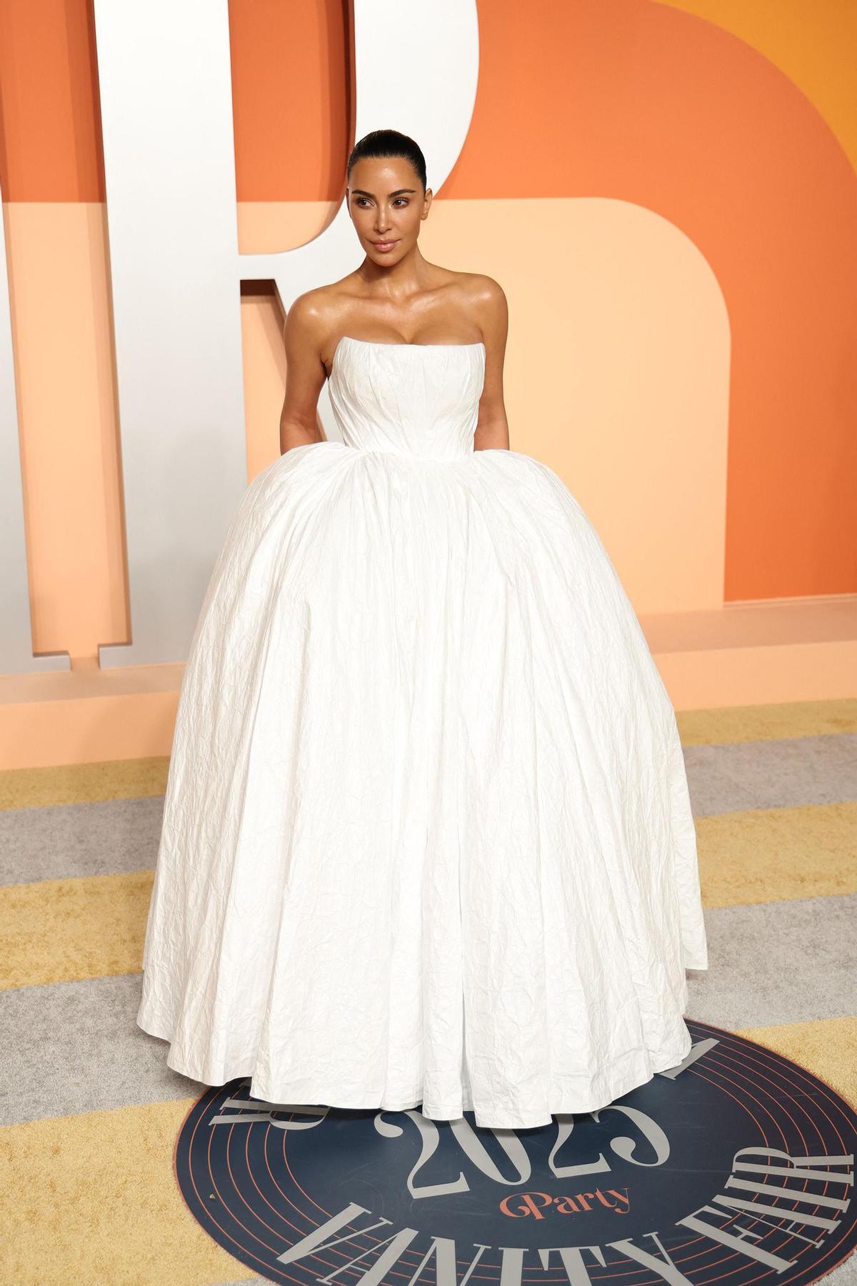 Kim Kardashian en la fiesta de Vanity Fair