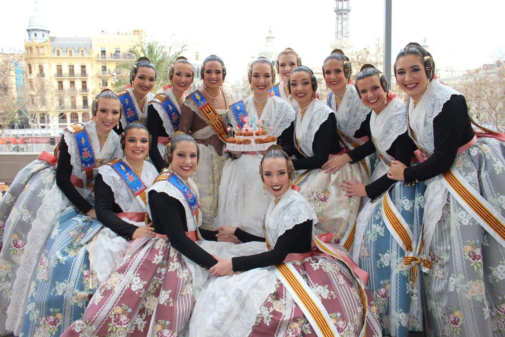 Fallas 2019 - Palco 6 de marzo. Tarta de croquetas para Paula