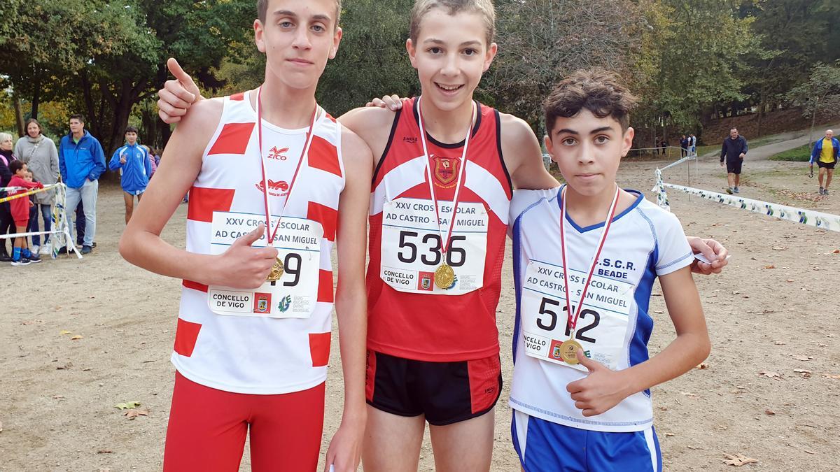 Cross Castro San Miguel: ganadores de la categoría intantil masculina.