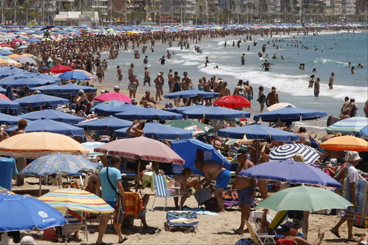 Playa de Levante de Benidorm.