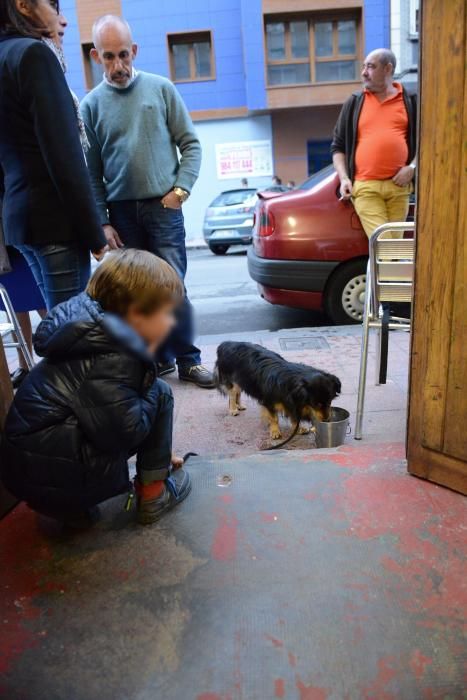 Josín entrega su perro "Trasgu" a Antonia Morales