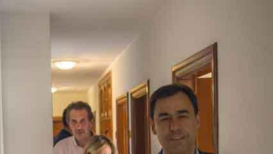 Fernando Martínez Maíllo en su última visita al PP benaventano.