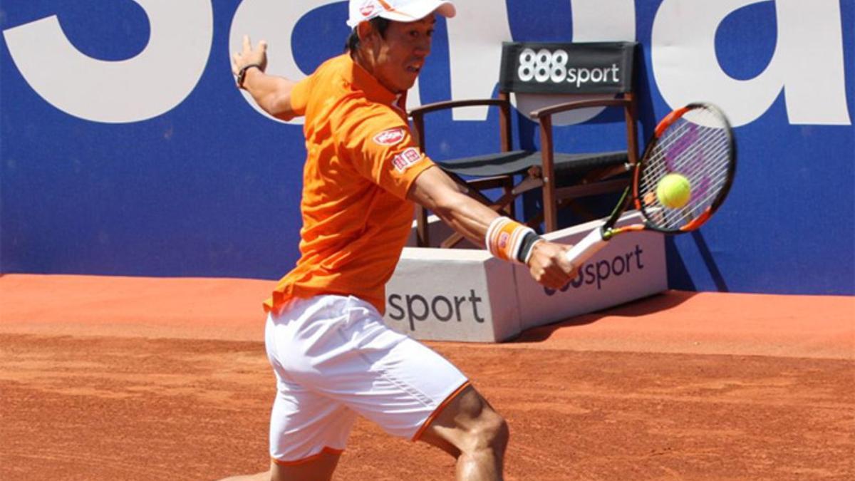 Nishikori debutó en Barcelona con buen pie