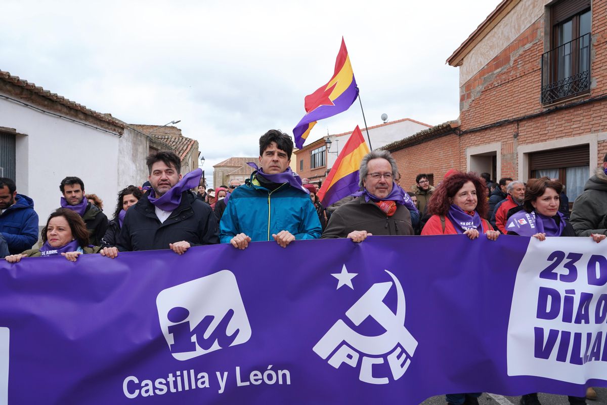 El alcalde de Zamora, Francisco Guarido, en Villalar por el Día de Castilla y León.