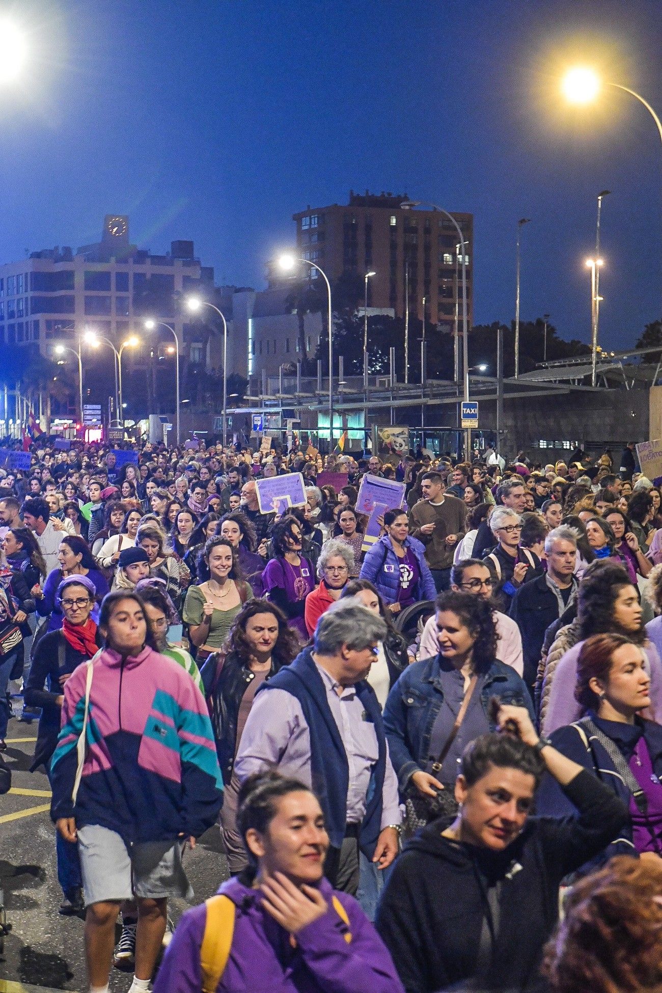 La manifestación del 8M en Las Palmas de Gran Canaria, en imágenes