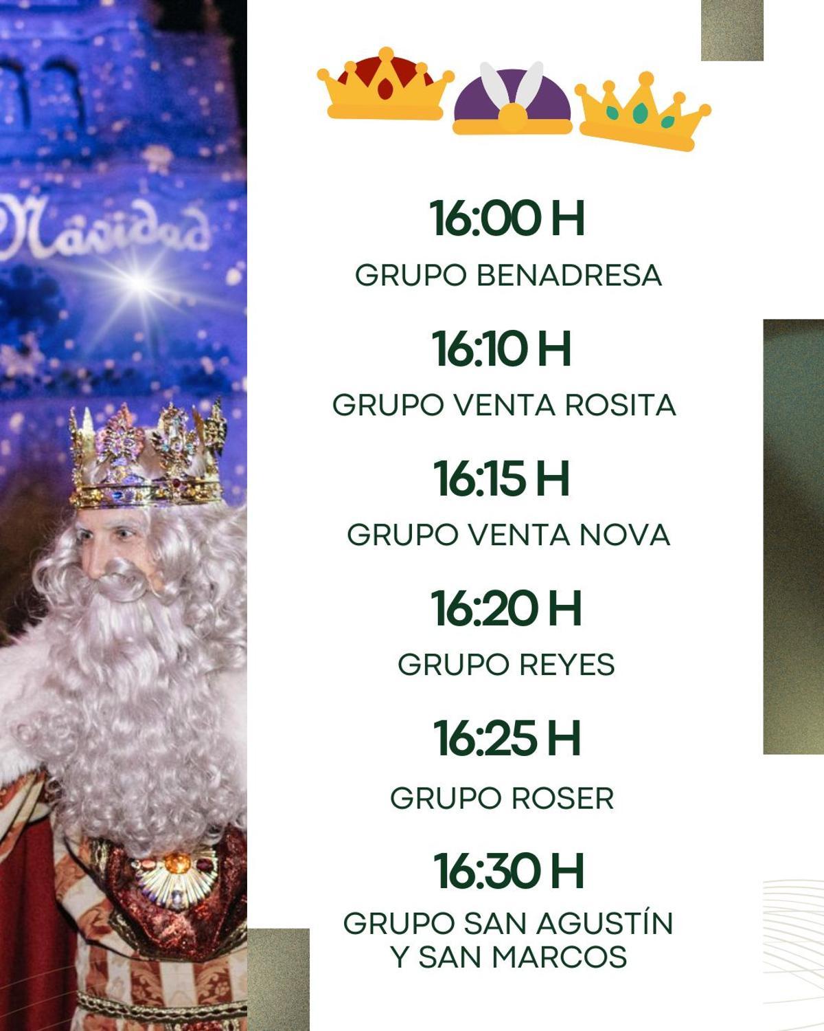 El recorrido por los barrios comenzará en Benadresa a las 16.00 horas.