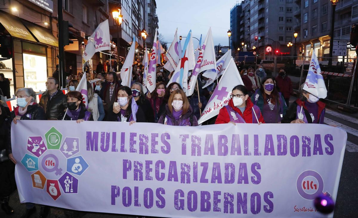 8M GALICIA: Así fue el Día Internacional de la Mujer en Vigo
