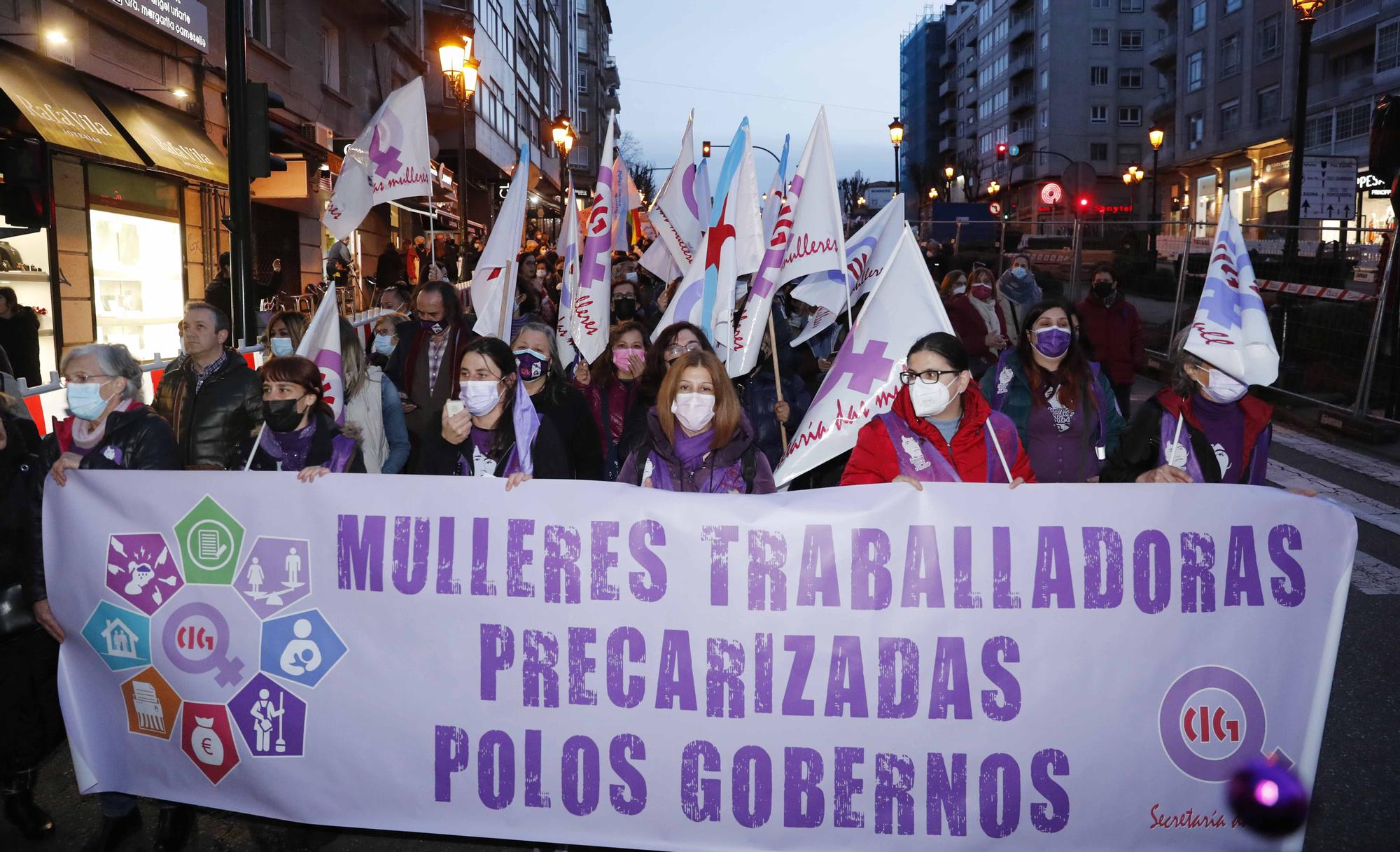 Así fue el 8M en Vigo