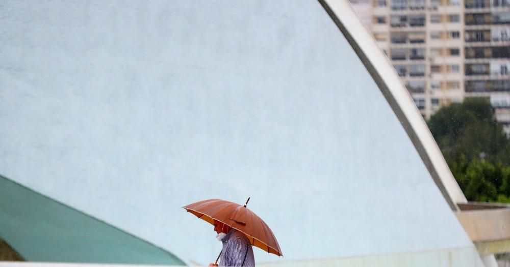 Lluvia en València.