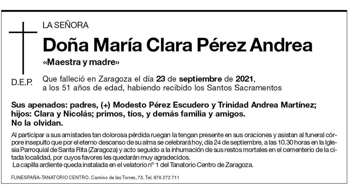 María Clara Pérez Andrea