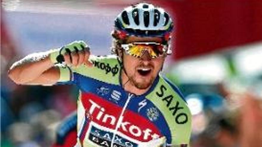 Sagan celebrant la victòria a Màlaga.