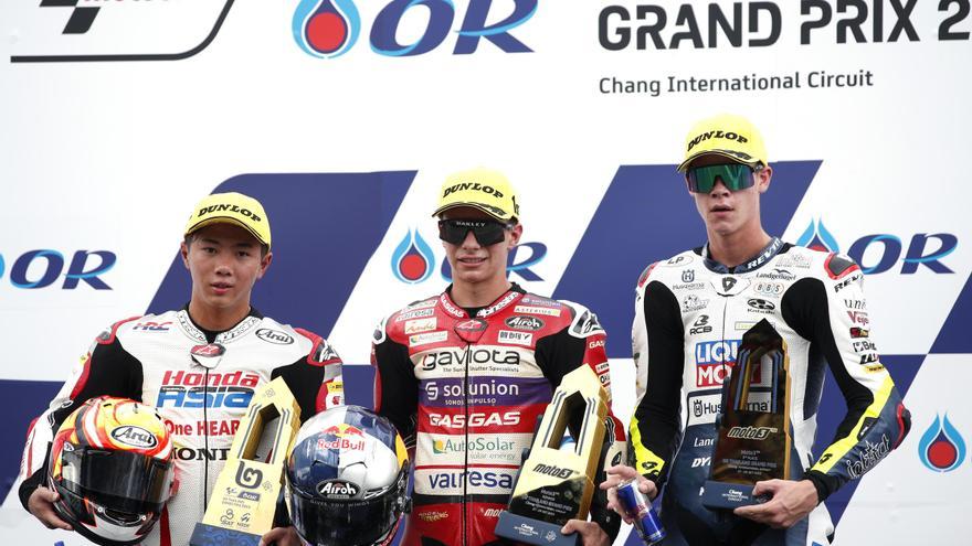 David Alonso, ganador de Moto3 2023 en el Circuito Internacional de Chang