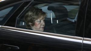 La magistrada Ángela Murillo, a su llegada al pleno de la Sala de lo Penal de la Audiencia Nacional 