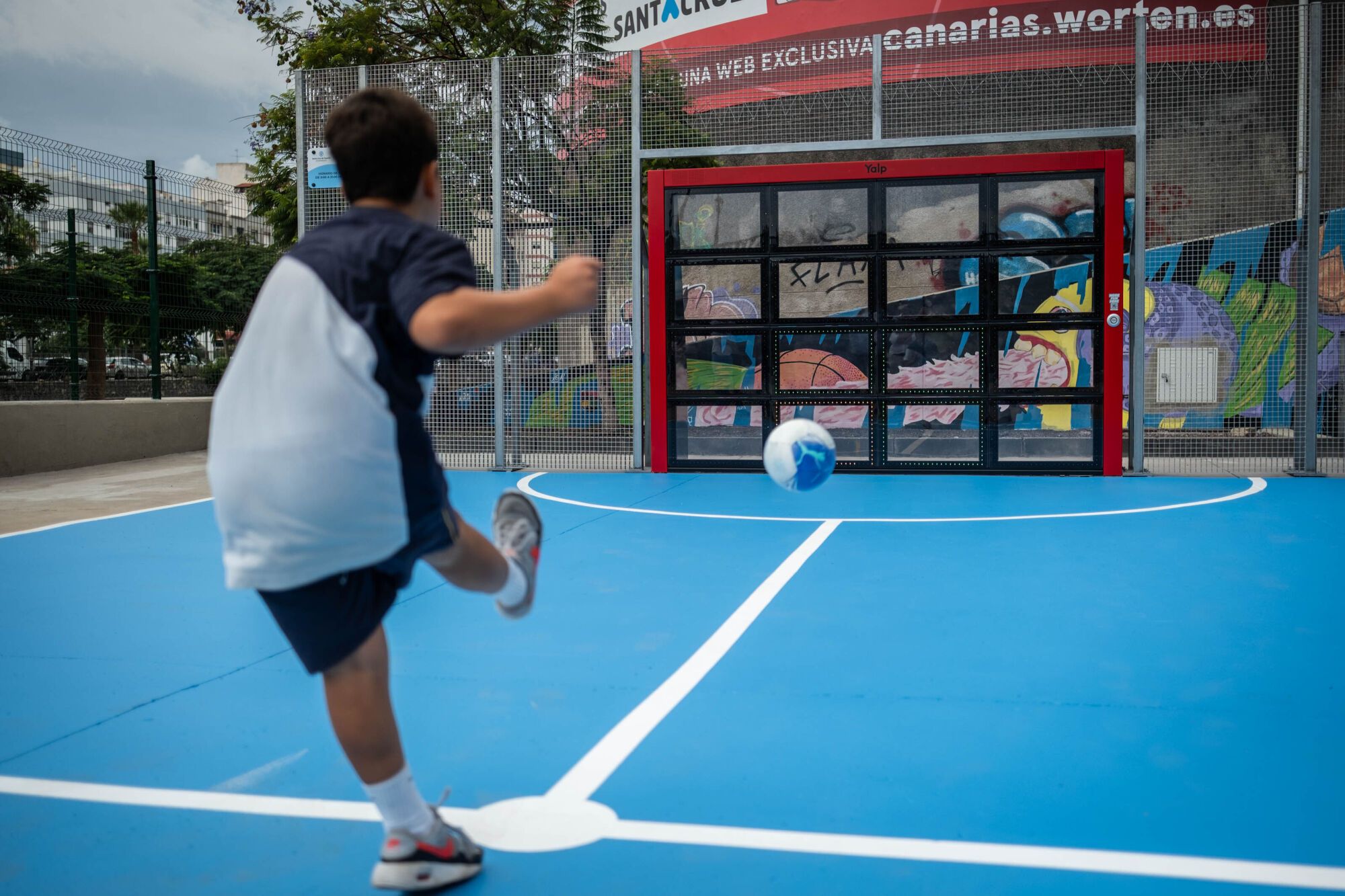 Nueva portería interactiva en Santa Cruz 