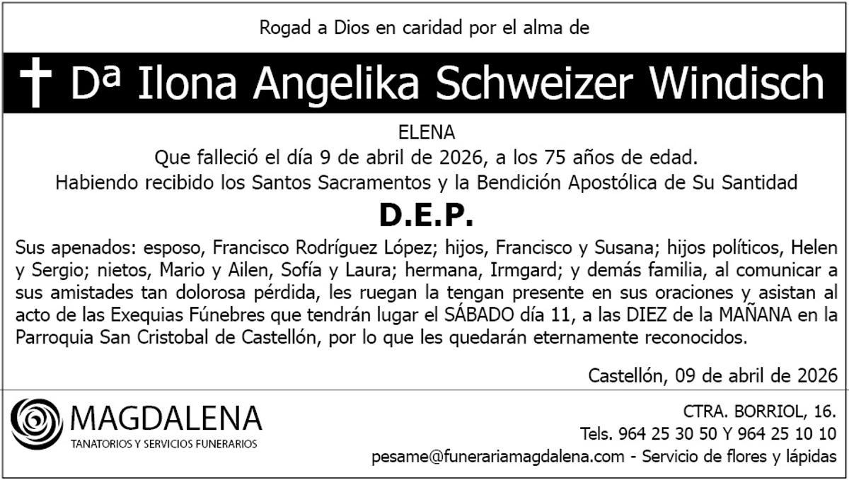 Dª Ilona Angelika Schweizer Windisch
