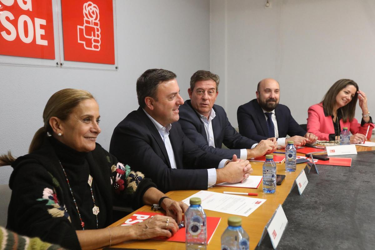 Carmela Silva, Formoso, Besteiro y Lage.  Acuerdo BNG PSOE. Investidura Pedro Sánchez. 3 noviembre 2023. Xoán Álvarez